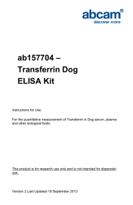 ab157704 – Transferrin Dog ELISA Kit