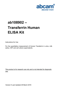 ab108902 – Transferrin Human ELISA Kit