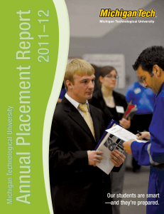 Annual Placement Report 2011–12 University hnological