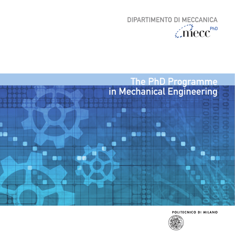 phd mechanical engineering admission