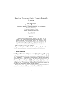 Zanaboni Theory and Saint-Venant’s Principle: Updated