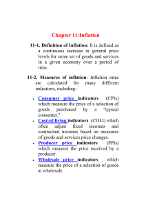 Chapter 11:Inflation