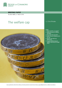 The welfare cap BRIEFING PAPER  Chris Rhodes