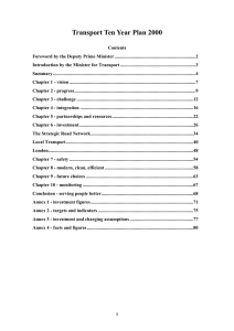 Transport Ten Year Plan 2000