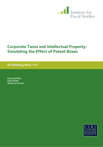 Corporate Taxes and Intellectual Property: Simulating the Effect of Patent Boxes