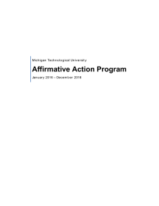 Affirmative Action Program