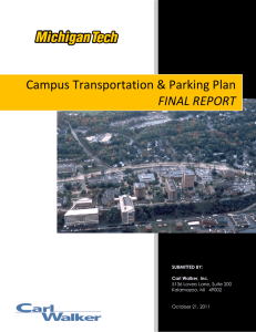 Campus Transportation &amp; Parking Plan FINAL REPORT  5136 Lovers Lane, Suite 200