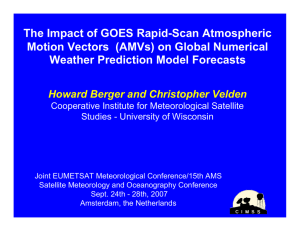 The Impact of GOES Rapid-Scan Atmospheric Weather Prediction Model Forecasts