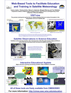 Web - Based Tools to Facilitate Education and Training in Satellite Meteorology