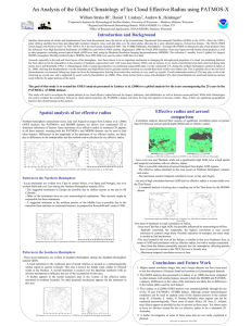 An Analysis of the Global Climatology of Ice Cloud Effective... William Straka III , Daniel T. Lindsey , Andrew K. Heidenger