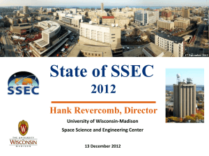 State of SSEC  2012 Hank Revercomb, Director