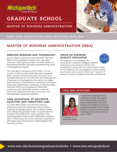 graduate school master of business administration (mba) master of business administration