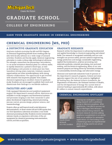 graduate school chemical engineering (ms, phd) college of engineering