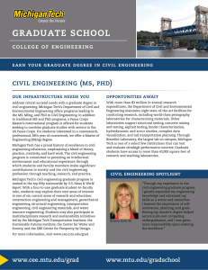 graduate school civil engineering (ms, phd) college of engineering