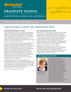 graduate school computational science and engineering (phd) computational science and engineering