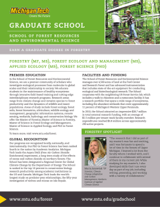 graduate school school of forest resources and environmental science