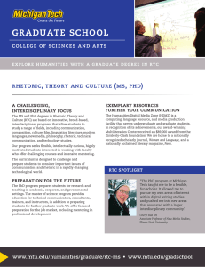 graduate school rhetoric, theory and culture (ms, phd)