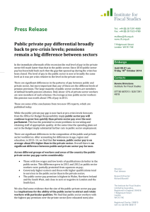 Press Release Public private pay differential broadly