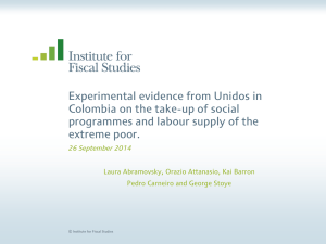 Experimental evidence from Unidos in Colombia on the take-up of social