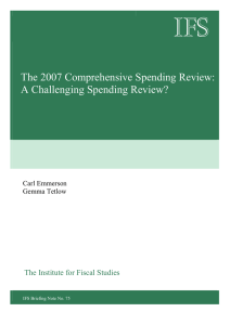 IFS  The 2007 Comprehensive Spending Review: A Challenging Spending Review?