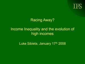 IFS Racing Away? Income Inequality and the evolution of high incomes