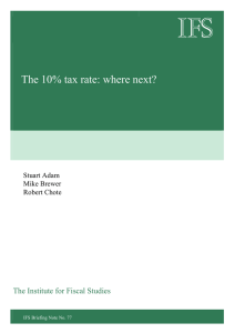 IFS  The 10% tax rate: where next?