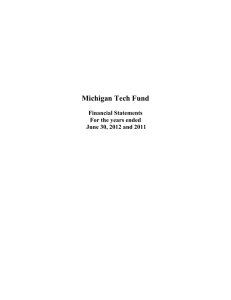 Michigan Tech Fund Financial Statements For the years ended