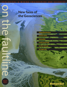 on the faultline New faces of the Geosciences