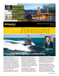 Foresight Future. Alumnus: Of Ships and Stewardship Planning