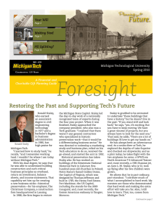 Foresight Restoring the Past and Supporting Tech’s Future