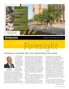 Foresight Future. Planning Alumnus traveled afar but remembers his roots