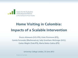 Home Visiting in Colombia: Impacts of a Scalable Intervention of Development Policies