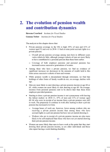 2.  The evolution of pension wealth and contribution dynamics