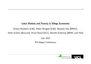 Labor Markets and Poverty in Village Economies