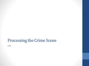 Processing the Crime Scene CSP