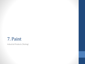 7. Paint Industrial Products (Testing)