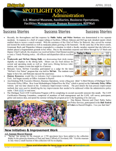 Success Stories  A.E. Mineral Museum, Auxiliaries, Business Operations,