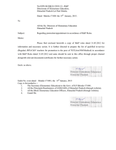 No:EDN-H(2)B(2)1/2010-12---R&amp;P Directorate of Elementary