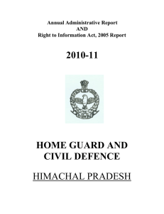 2010-11 HOME GUARD AND CIVIL DEFENCE