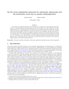 On the stress singularities generated by anisotropic eigenstrains and