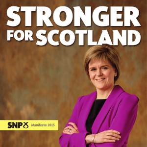 STRONGER SCOTLAND  FOR