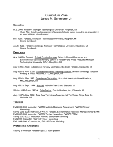 Curriculum Vitae James M. Schmierer, Jr.  Education