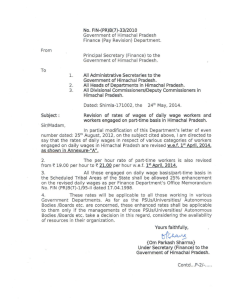 No. FIN-(PR)B(7)-3312010 Government of Himachal Pradesh Finance (Pay Revision) Department. From