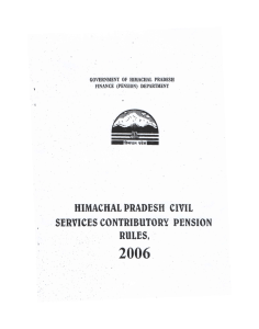 '2006 . HIMACHAL PRADESH CIVIL SERVICES CONTRIBUTORY RULES,'