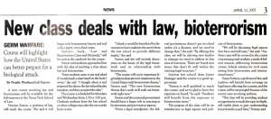 with  law,  bioterrorism New deals 5