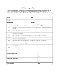 SSN Access Request Form
