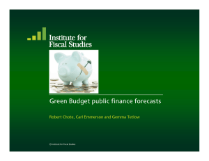 Green Budget public finance forecasts © Institute for Fiscal Studies
