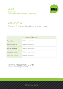 MSL943002A  MSS11 Process &amp; present environmental data