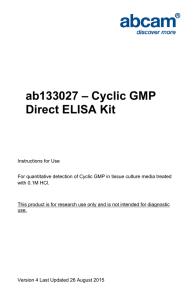 ab133027 – Cyclic GMP Direct ELISA Kit