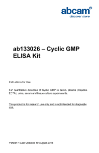 ab133026 – Cyclic GMP ELISA Kit